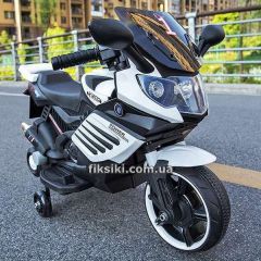 Купить Детский мотоцикл M 3582 EL-1, мягкое сиденье, черно-белый