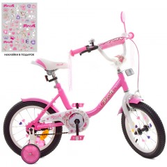 Купить Велосипед детский PROF1 14д. Y1481 Ballerina, розовый