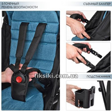 Коляска детская M 3548-5 YOGA прогулочная, изумрудная фото 11