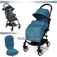 Коляска детская M 3548-5 YOGA прогулочная, изумрудная фото 33