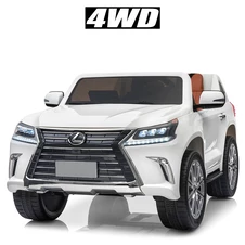 Детский электромобиль M 3906 EBLR-1, Lexus с 4 моторами, белый фото 13