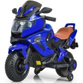 Детский мотоцикл M 3681 AL-4, BMW с надувными колесами, синий