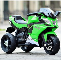 Купить Детский мотоцикл M 3912 EL-5, c кожаным сиденьем, зеленый
