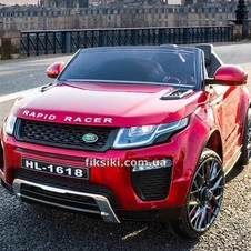 Детский электромобиль M 3213 EBLR-3, Land Rover с кожаным сиденьем, красный фото 11