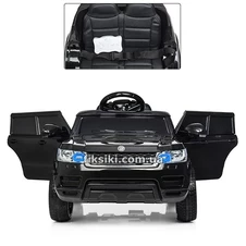 Детский электромобиль M 3402 EBLR-2, Land Rover с кожаным сиденьем, черный фото 11