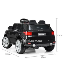 Детский электромобиль M 3402 EBLR-2, Land Rover с кожаным сиденьем, черный купить