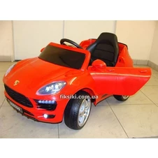 Детский электромобиль M 3178 EBLR-3, Porsche Macan с кожаным сиденьем, красный фото 33