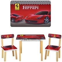 Детский столик 501-47 со стульчиками, Ferrari
