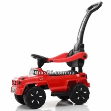 Детская каталка-толокар M 3899 L-3, Mercedes с родительской ручкой, красная фото 11