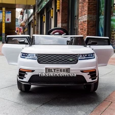 Детский электромобиль M 3892 EBLR-1, Land Rover с кожаным сиденьем, белый фото 44