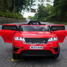 Детский электромобиль M 3892 EBLR-3, Land Rover с кожаным сиденьем, красный фото 33