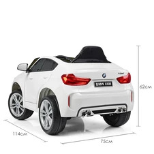 Детский электромобиль JJ 2199 EBLR-1, BMW с кожаным сиденьем, белый фото 32
