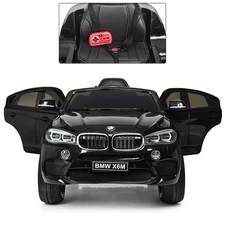 Детский электромобиль JJ 2199 EBLR-2, BMW с кожаным сиденьем, черный фото 13
