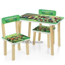 Детский столик 501-51, Черепашки-ниндзя, со стульчиками