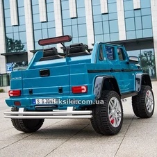 Детский электромобиль M 4000 EBLR-4, двухместный Mercedes, синий фото 11