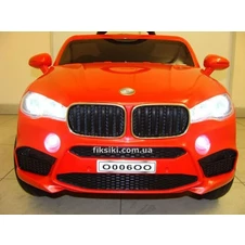 Детский электромобиль M 3180 EBLR-3, BMW с кожаным сиденьем, красный фото 44