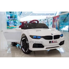 Детский электромобиль M 3982 EBLR-1, BMW с кожаным сиденьем, белый фото 33