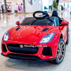 Детский электромобиль M 3994 EBLR-3, Jaguar с мягким сиденьем, красный