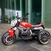 Мотоцикл M 4008 AL-3 на аккумуляторе, мягкое сиденье, красный