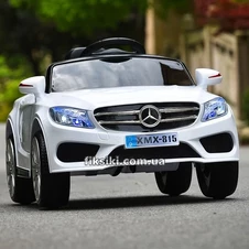 Детский электромобиль M 3981 EBLR-1, кожаное сиденье, белый фото 44
