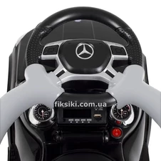 Каталка-толокар M 3186 L-2 Mercedes, мягкое сиденье, черная фото 33