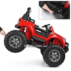 Детский электромобиль M 4013 EBLR-3, Monster Truck, кожаное сиденье фото 33