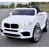 Детский электромобиль FL 1538 EVA WHITE, мягкие колеса, BMW