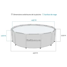 Каркасный бассейн Intex 26724, 457 х 107 см., с фильтр-насосом фото 13