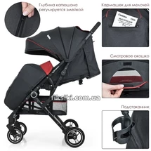 Прогулочная коляска ME 1039L IDEA Crimson Gray, красно-серая | Прогулянкова коляска ME 1039L IDEA Crimson Gray купить