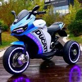 Детский мотоцикл M 4053 L-4 Ducati, мягкое сиденье, синий