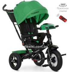 Купить Трехколесный велосипед M 4060-4, надувные колеса, зеленый