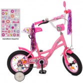 Детский велосипед PROF1 12д. Y1221 Bloom, розовый