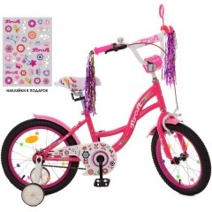 Купить Детский велосипед PROF1 14д. Y1421-1, Bloom, розовый