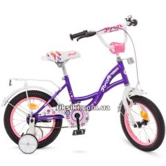 Купить Детский велосипед PROF1 14д. Y1422-1, Bloom, фиолетовый