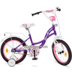 Купить Детский велосипед PROF1 16д. Y1622-1 Bloom, фиолетовый