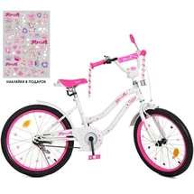 Детский велосипед PROF1 20д. Y2094, Star, бело-малиновый