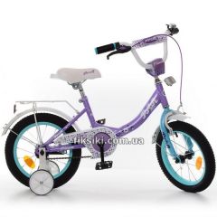 Купить Детский велосипед PROF1 14д. Y1415, Princess, сиренево-мятный