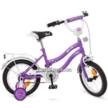 Детский велосипед PROF1 14д. Y1493 Star, сиренево-серый