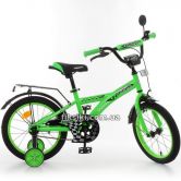Детский велосипед PROF1 16д. T1636 Racer, зеленый
