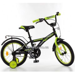 Купить Детский велосипед PROF1 16д. T1637 Racer, черно-салатовый