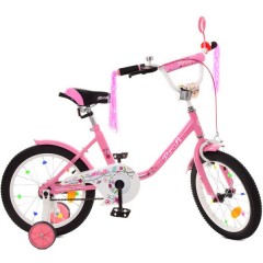 Детский велосипед PROF1 16д. Y1681, Flower, розовый