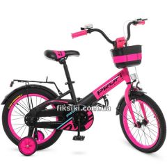 Купить Детский велосипед PROF1 16д. W16115-7 Original, розово-черный