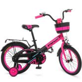 Детский велосипед PROF1 16д. W16115-7 Original, розово-черный