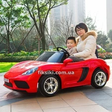 Детский электромобиль M 4055 ALS-3 Porsche, двухместный, красный фото 55