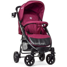 Прогулочная коляска M 3409L FAVORIT Burgundy Red, бордовая