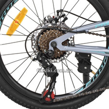 Велосипед 20д. G20DAMPER S20.5, черно-серо-бирюзовый купить