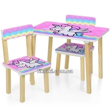 Детский столик 501-65, со стульчиками, Единорог