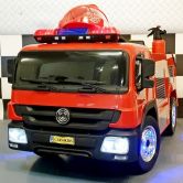 Детский электромобиль M 4051 EBLR-3, Пожарная машина, мягкое сиденье