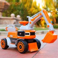 Детский электромобиль M 4068 R-7 Экскаватор, оранжевый