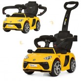 Детский электромобиль - толокар M 3591 L-6, Lamborghini, желтый